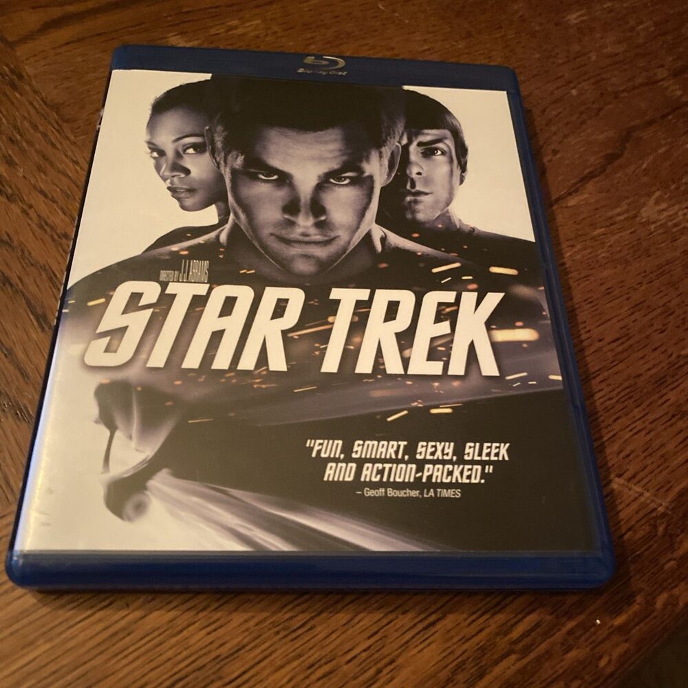 STAR TREK (2009) NEAR MINT BLU RAY SCI-FI ACTION PINE SALDANA